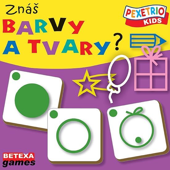 Levně Pexetrio Kids - Znáš barvy a tvary?