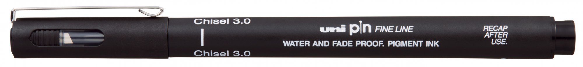 UNI PIN CS3 liner se seříznutým hrotem, 3,0 mm, černý