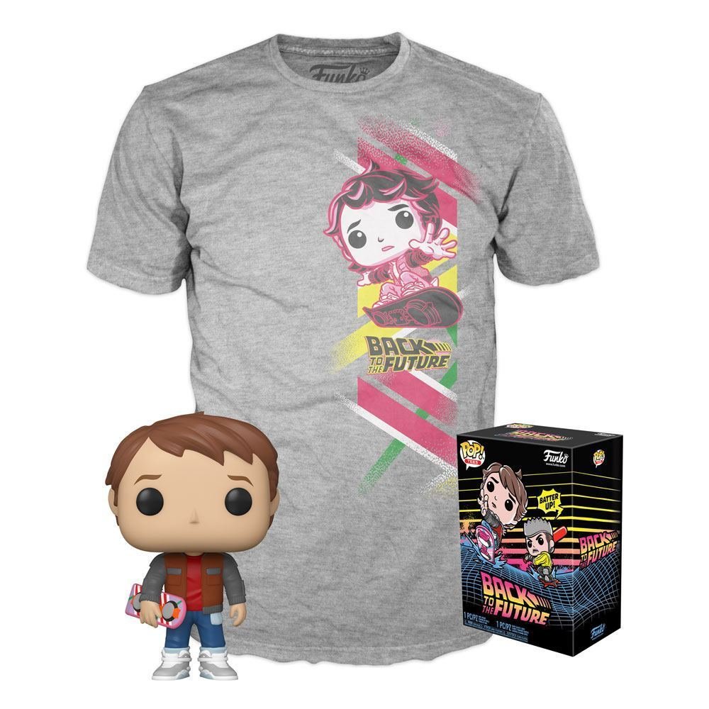 Levně Funko POP &amp; Tee: Back to the Future - Marty w/Hoverboard (velikost M)