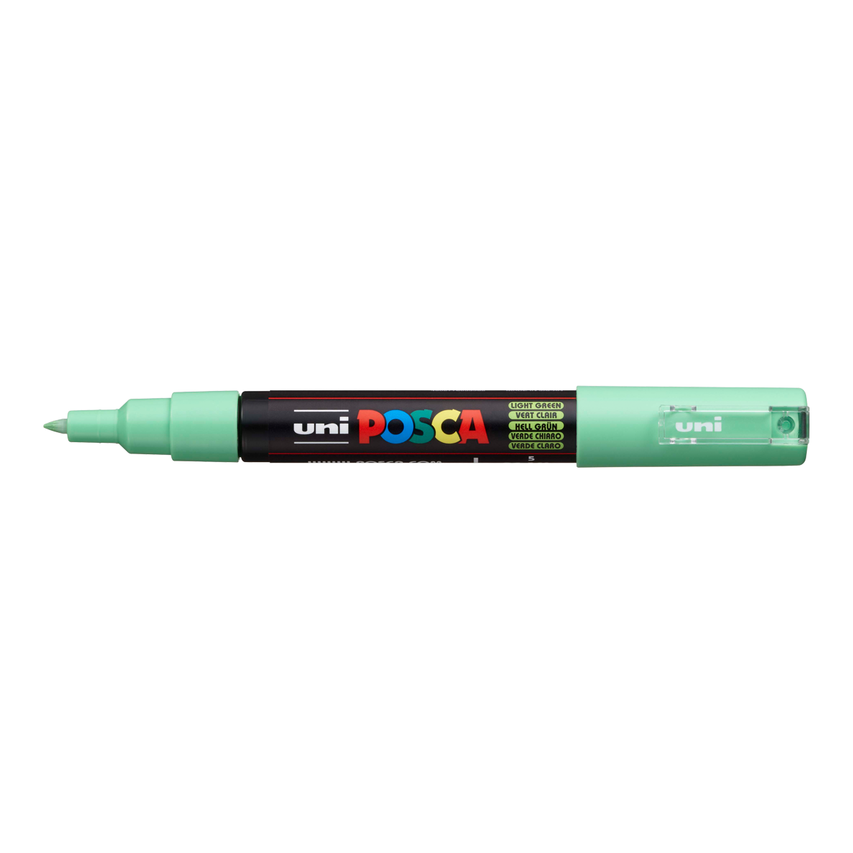 Levně Posca akrylový popisovač PC-1M, 0,7 - 1 mm, světle zelená (s extra tenkým hrotem)