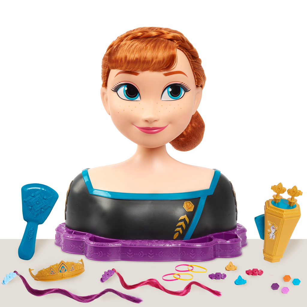 Ledové králoství česací hlava deluxe Anna - Alltoys Just Play