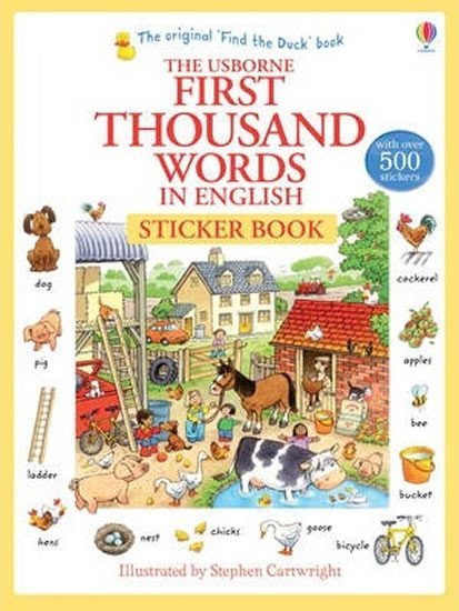 1000 Words in English Sticker - Heather Amery
