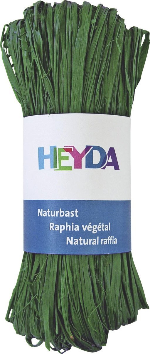 Levně HEYDA Přírodní lýko - tmavě zelené 50 g