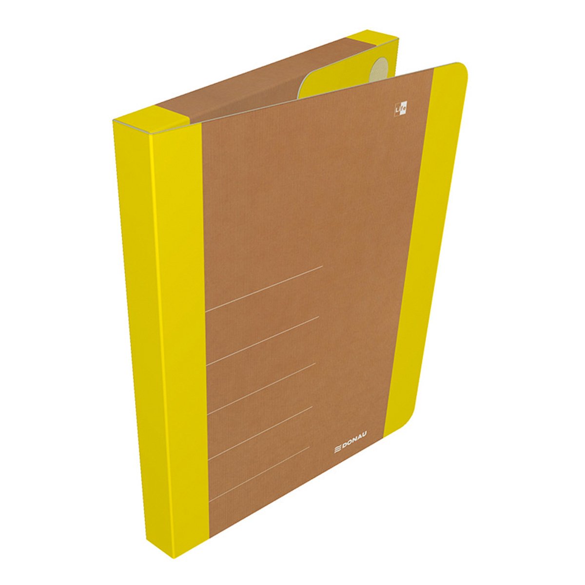 Levně DONAU Box na spisy DONAU LIFE, A4, karton, neonově žlutý