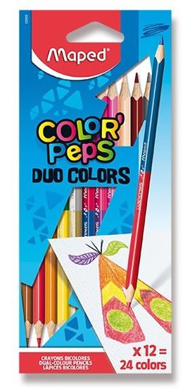 Levně Maped - Pastelky trojhranné Color´Peps Duo 24 barev