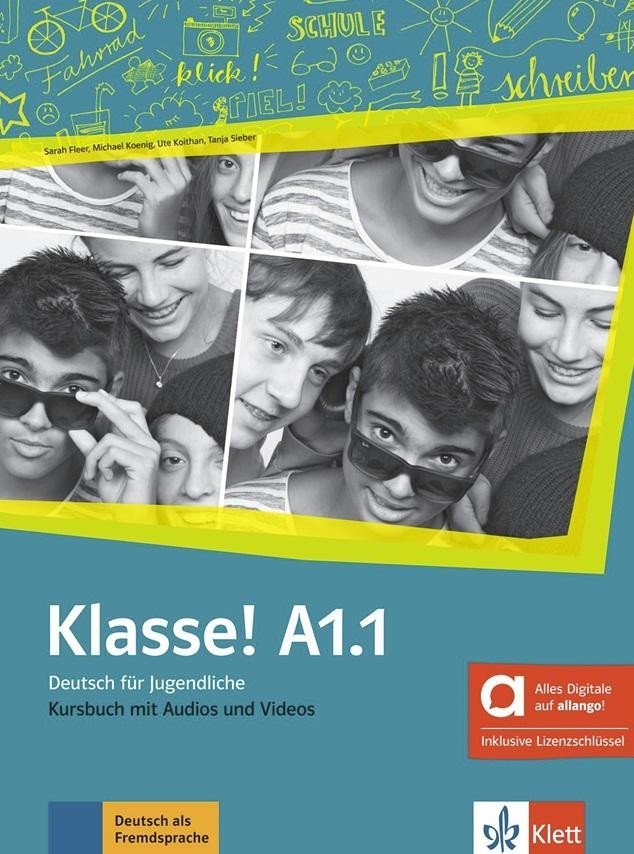 Levně Klasse A1.1 – Hybride Ausgabe – Kursbuch + MP3/Video allango.net + Lizenz (24 Monate)