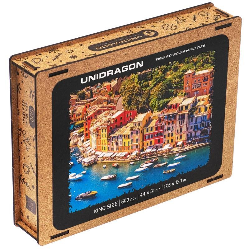 Levně Unidragon dřevěné puzzle - Italská riviéra velikost L