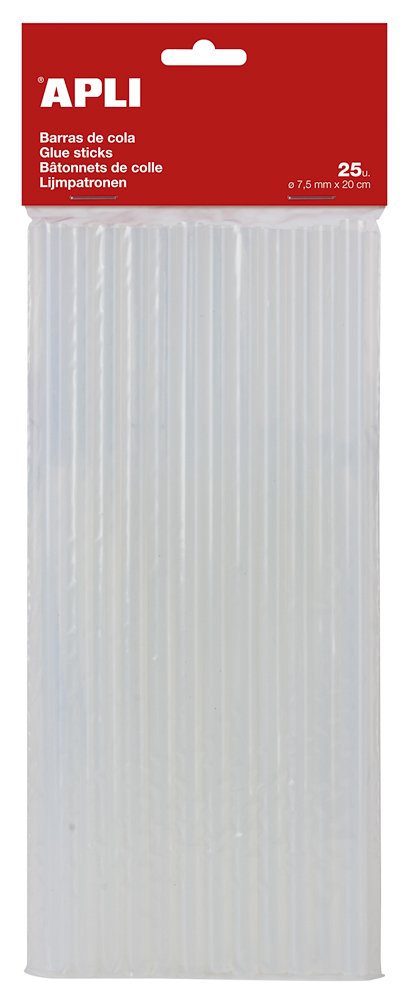 Levně APLI tavné tyčinky, Ø 7,5 mm x 20 cm, transparentní