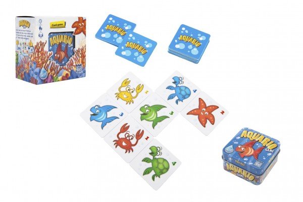 Aquario karetní hra v plechové krabičce