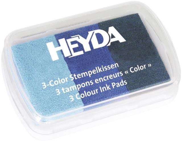 Levně HEYDA Razítkovací polštářek - 3 odstíny modré