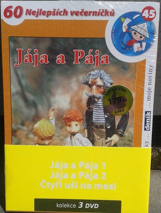 Levně Jája a Pája 01, 02, Čtyři uši na mezi - 3 DVD pack