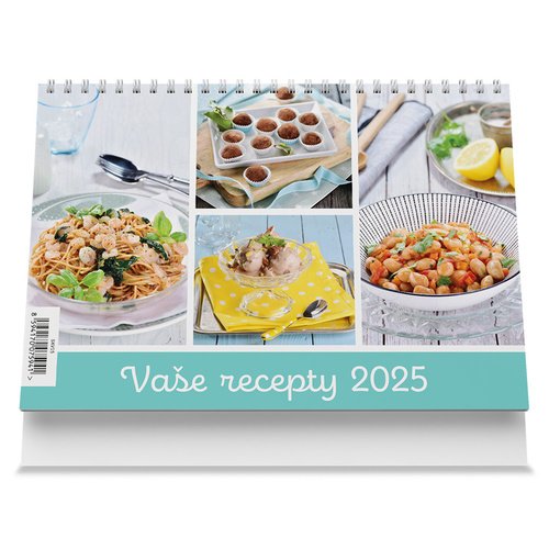 Levně Vaše recepty 2025 - stolní kalendář