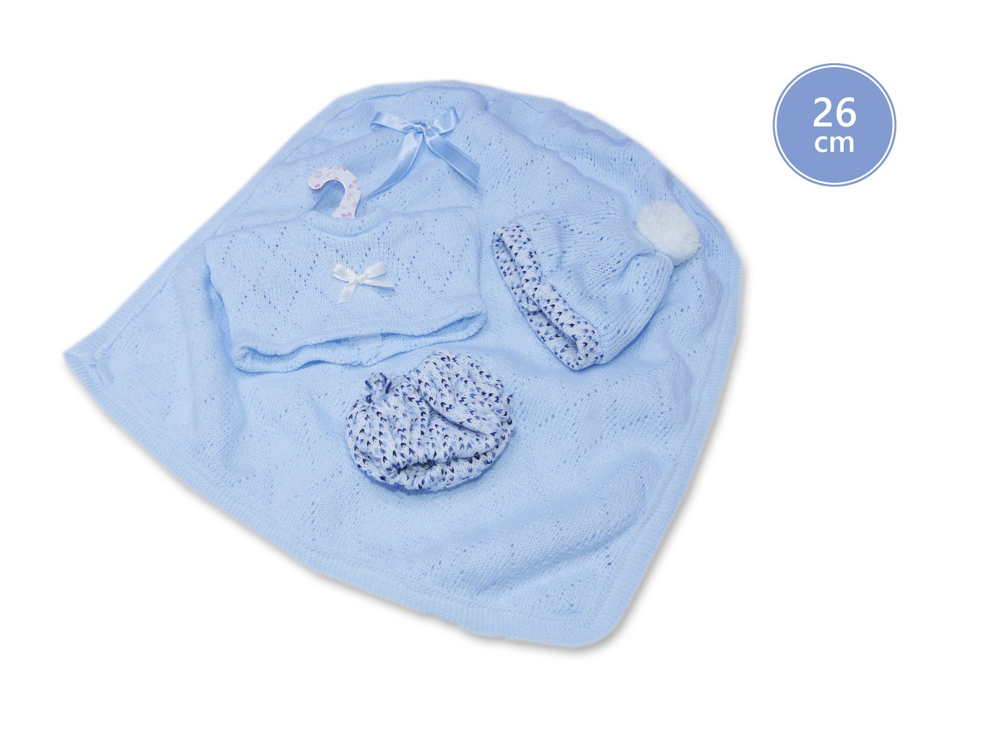 Levně Llorens M26-293 obleček pro panenku miminko NEW BORN velikosti 26 cm