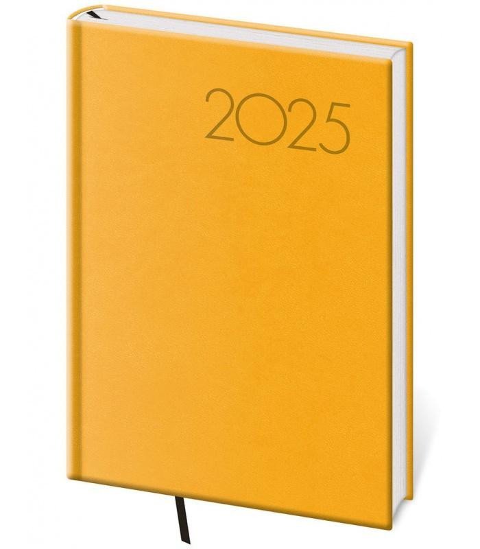 Levně Diář 2025 Print Pop denní A5 žlutá