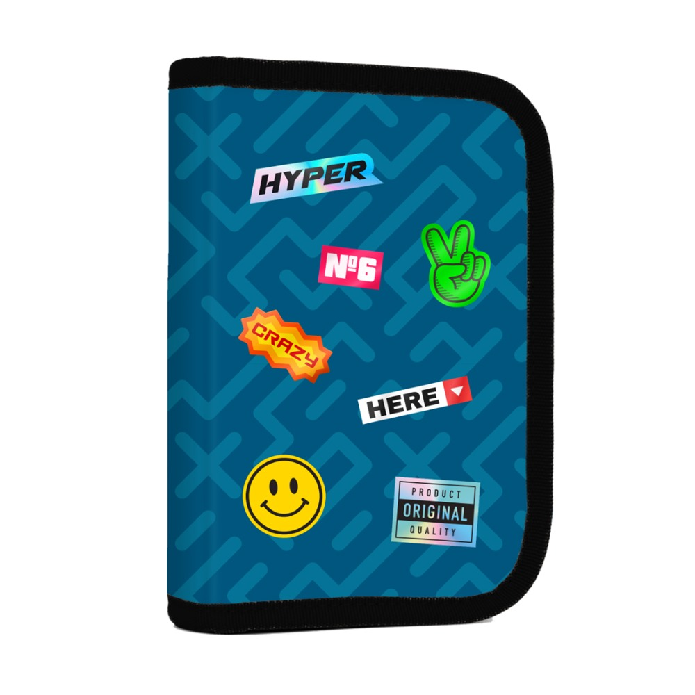 Penál 1 patrový, 2 chlopně, prázdný - OXY GO Stickers