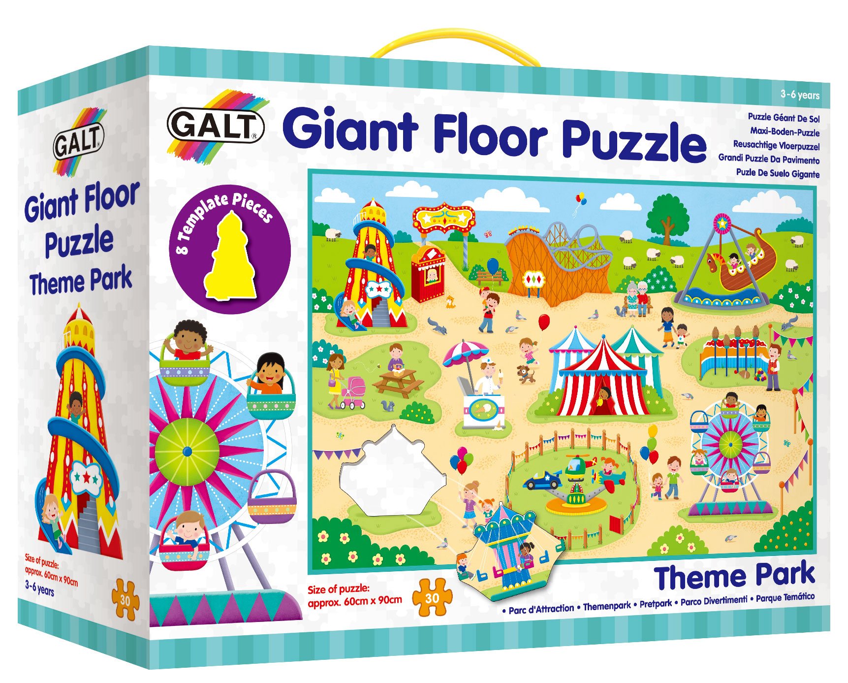 Levně Galt Zábavní park - Velké podlahové puzzle