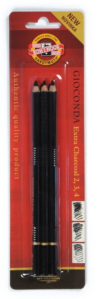 Levně Koh-i-noor tužka GIOCONDA s umělým uhlem 3ks