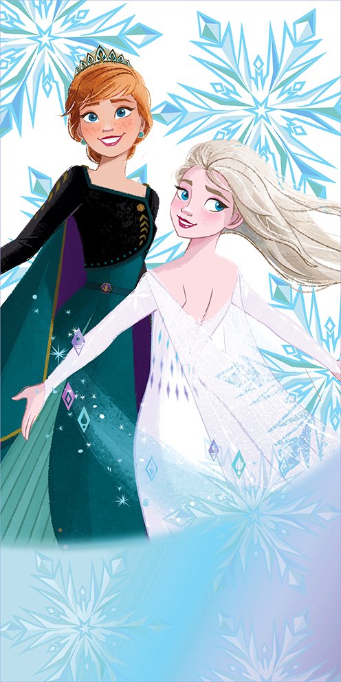 Levně Dětská osuška Ledové Království Princezny Anna a Elsa