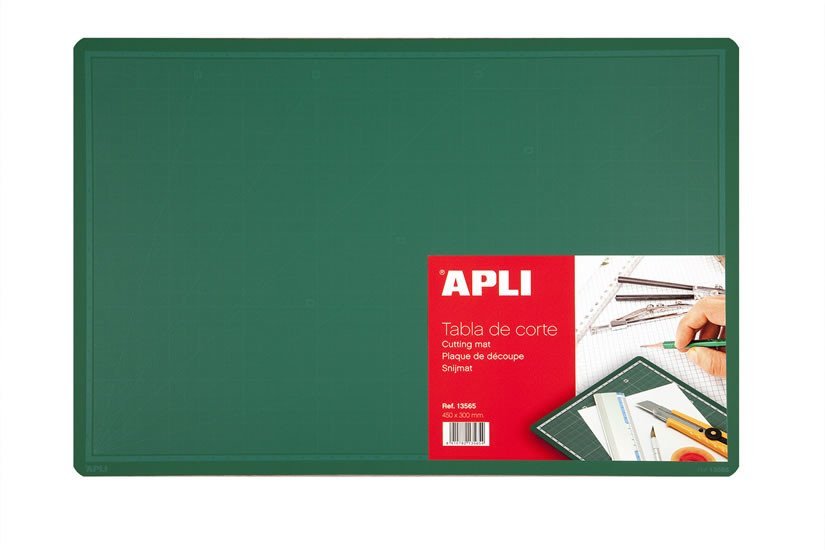 Levně APLI řezací podložka oboustranná 450 x 300 mm PVC - zelená