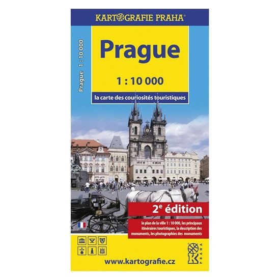 Levně Prague - la carte des couriosités touristiques /1:10 tis.