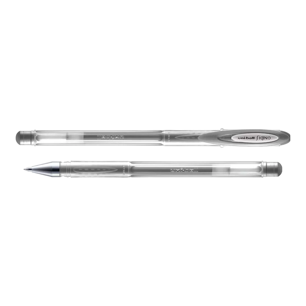 Levně UNI SIGNO gelový roller UM-120NM, 0,8 mm, metalicky stříbrný - 12ks
