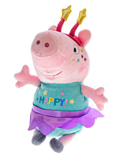 Levně Peppa Pig Happy Party plyšový s čelenkou
