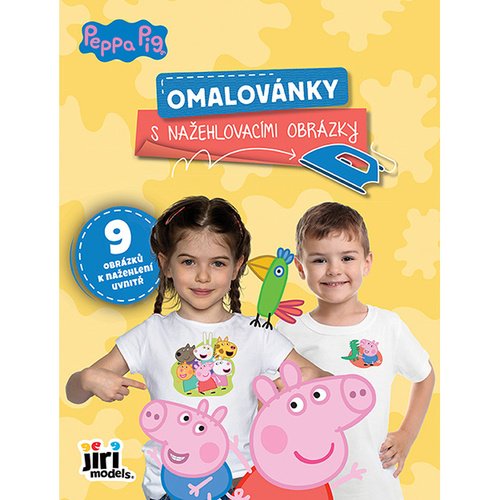 Levně Omalovánky s nažehlovacími obrázky Prasátko Peppa