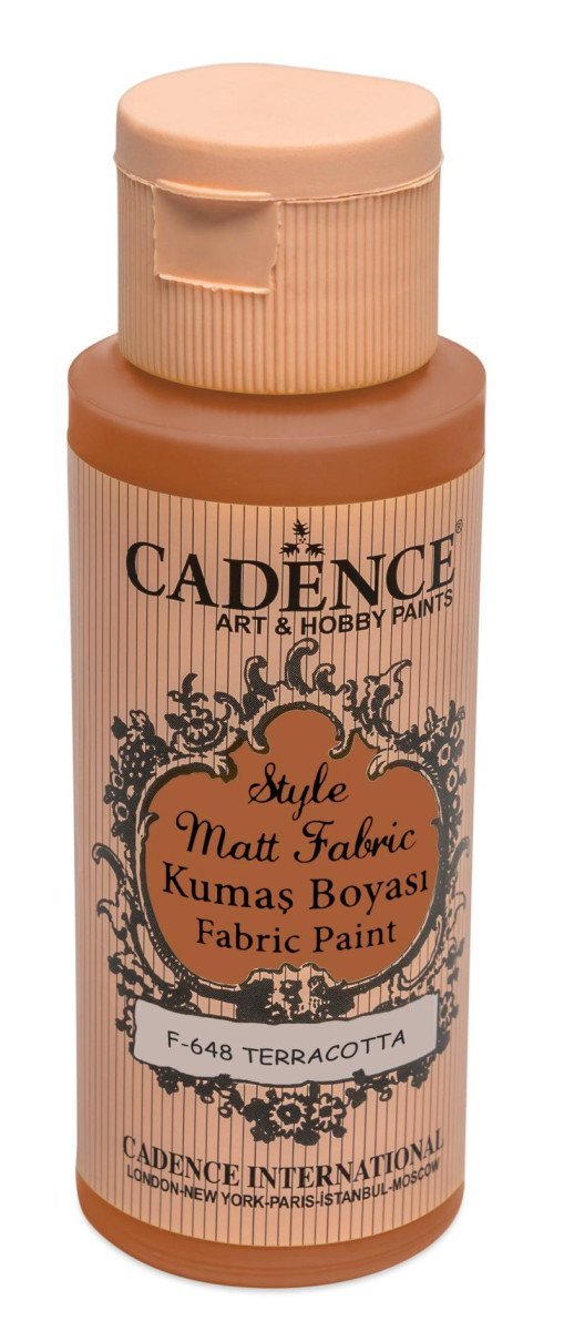 Levně Textilní barva Cadence Style Matt Fabric - hnědá terakota / 50 ml