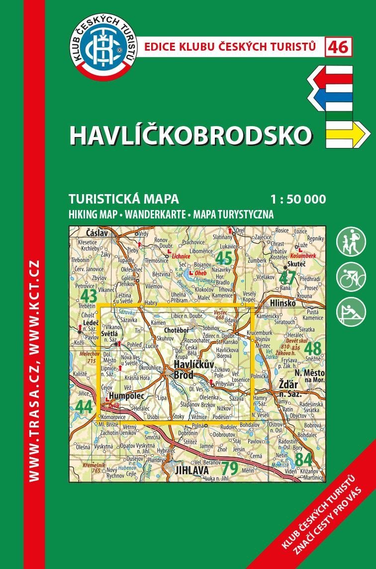 Levně KČT 46 Havlíčkobrodsko 1:50 000 / turistická mapa