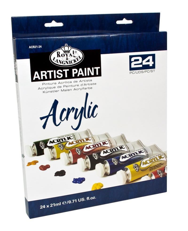 Levně Akrylové barvy Royal &amp; Langnicke ARTIST 24x21 ml