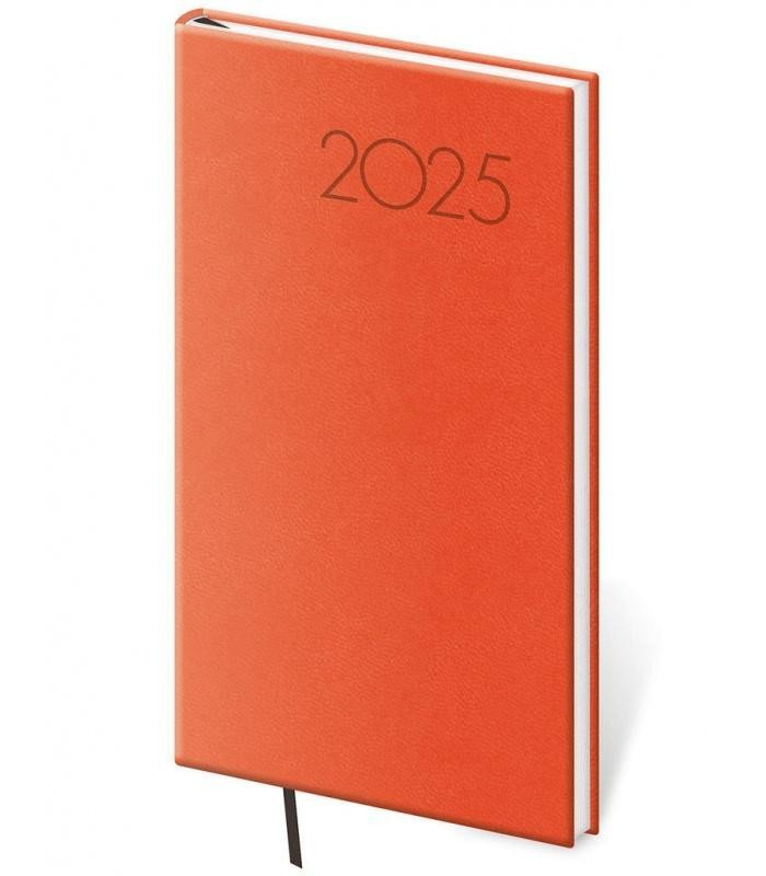 Levně Diář 2025 Print Pop týdenní kapesní oranžová