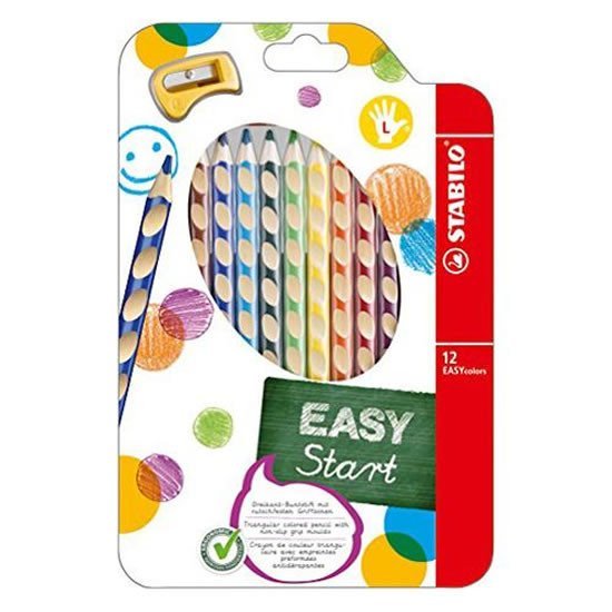 Levně Pastelky STABILO EASYcolors Levák sada 12 ks