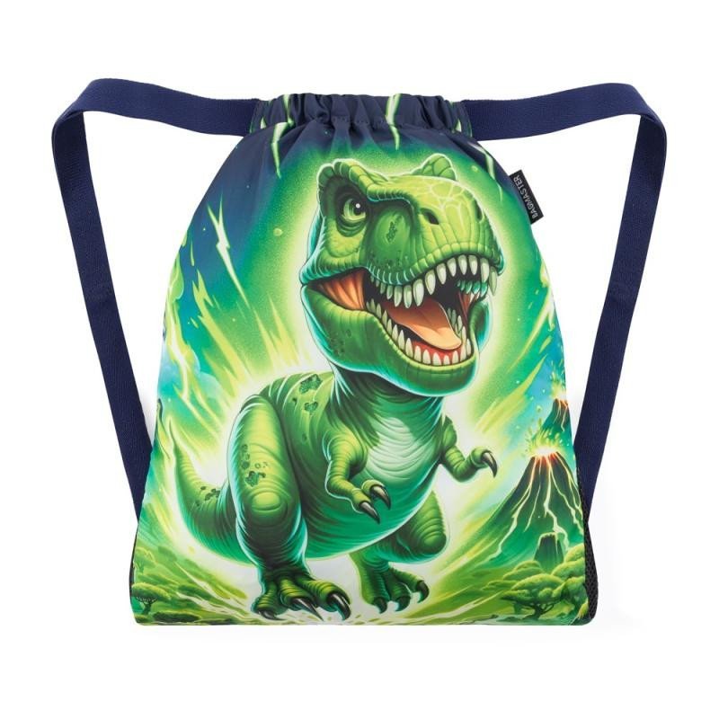 Levně Bagmaster školní sáček na přezůvky/tělocvik LUMI 25 C – dinosaurus