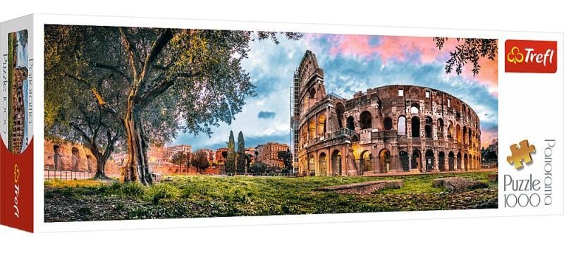 Levně Trefl Puzzle Koloseum za úsvitu / 1000 dílků Panoramatické