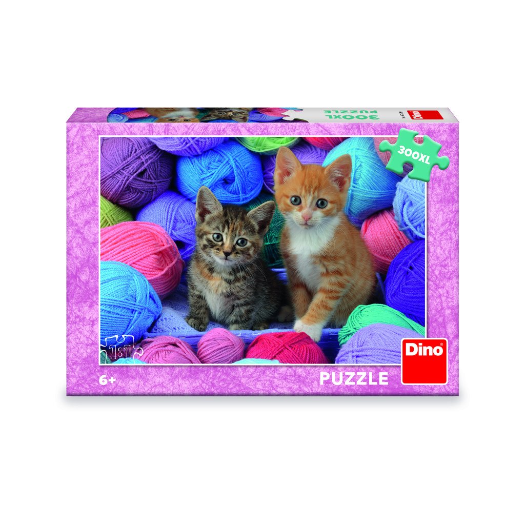 Levně Puzzle Koťátka ve vlně 300 XL dílků - Dino