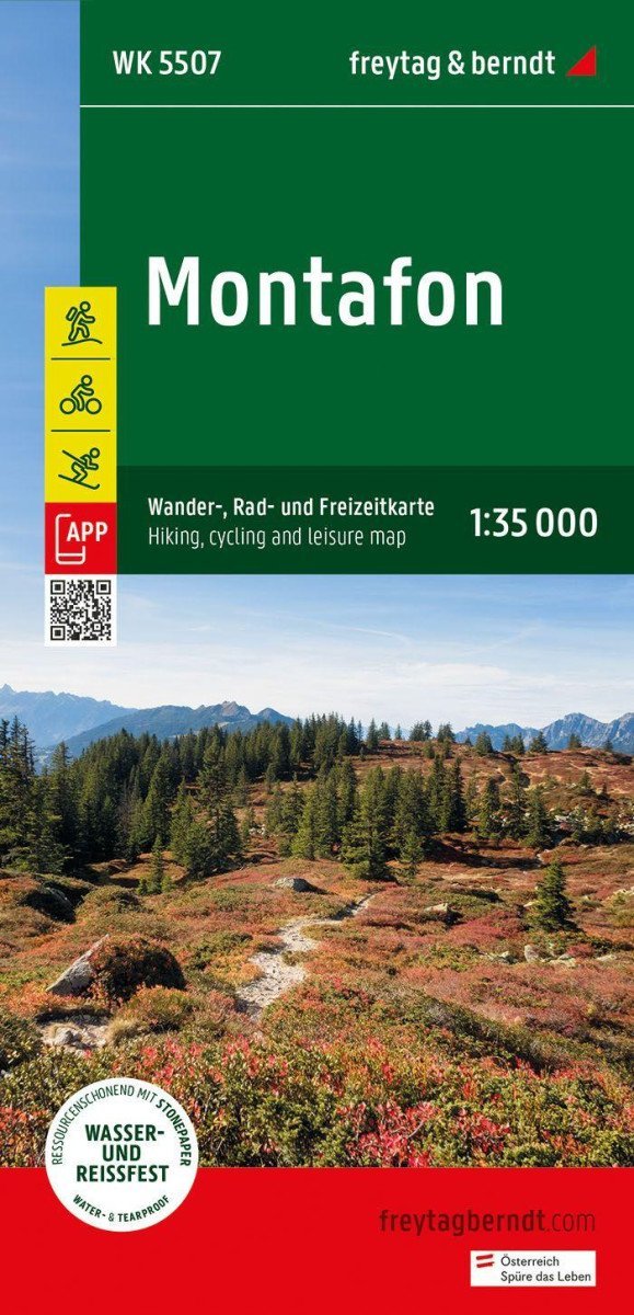 Levně Montafon 1:35 000 / turistická, cyklistická a rekreační mapa