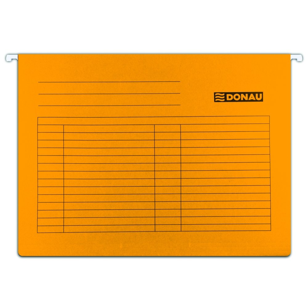 DONAU závěsné desky, A4, karton, oranžové - 25ks