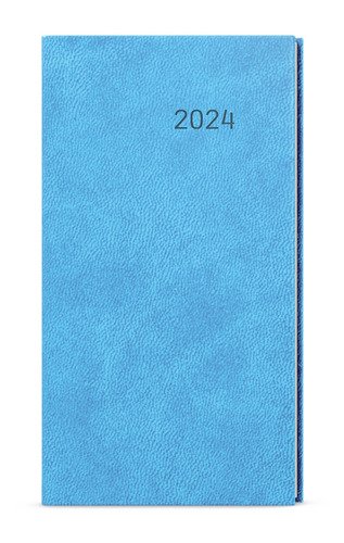 Levně Týdenní diář 2024 Jakub Vivella kapesní světle modrá