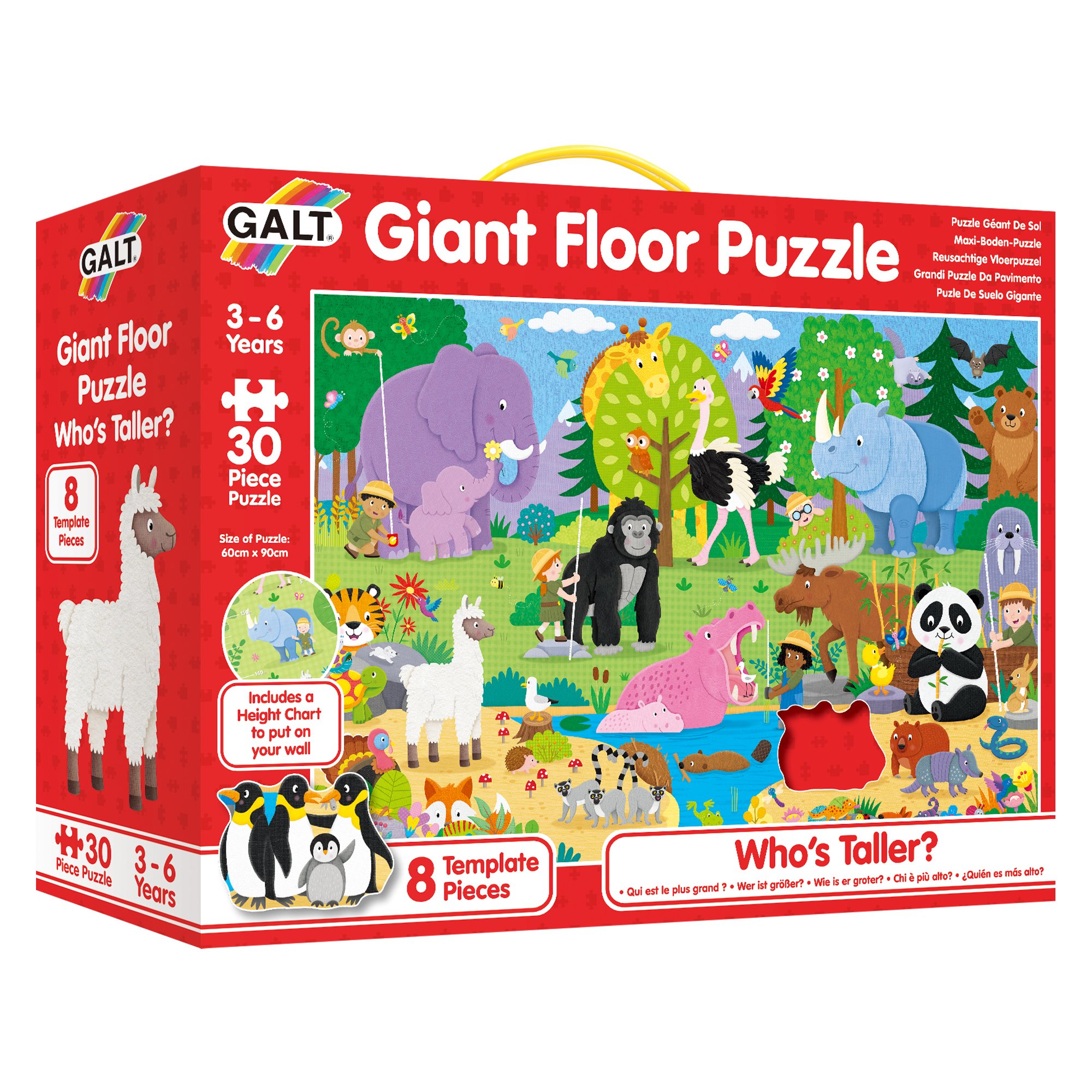 Levně Galt Velké podlahové puzzle - Kdo je vyšší?