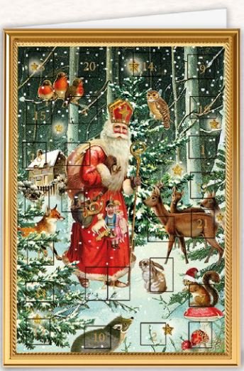 QUIRE PUBLISHING Přání adventní kalendář WF449 QP - vánoční