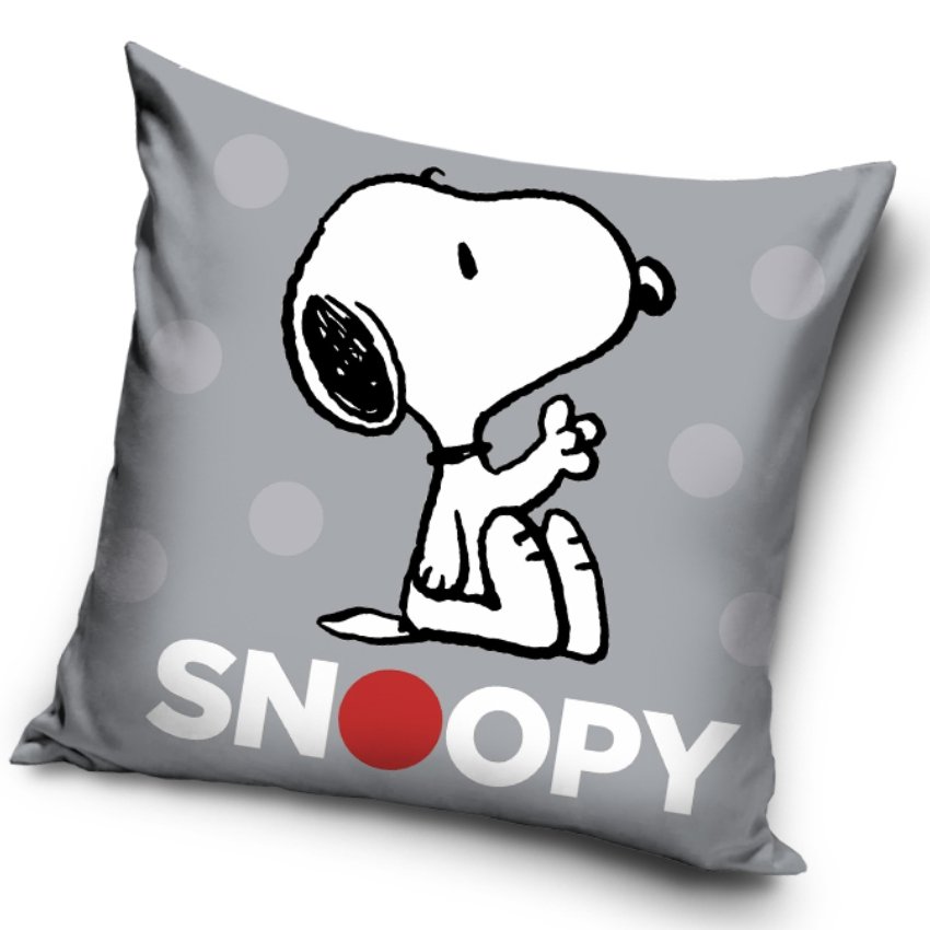 Povlak na polštářek Snoopy Grey