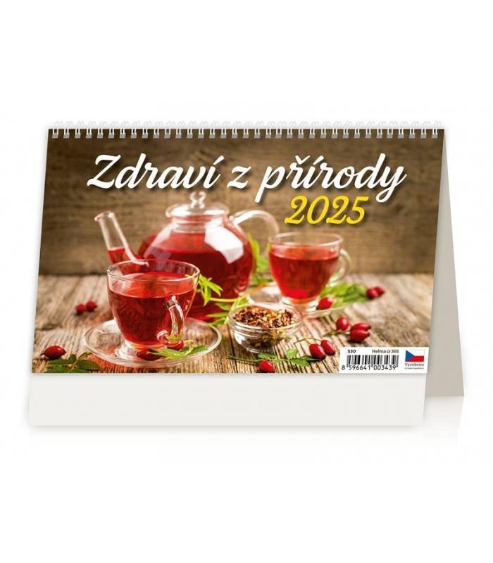 Levně Kalendář stolní 2025 - Zdraví z přírody 14denní