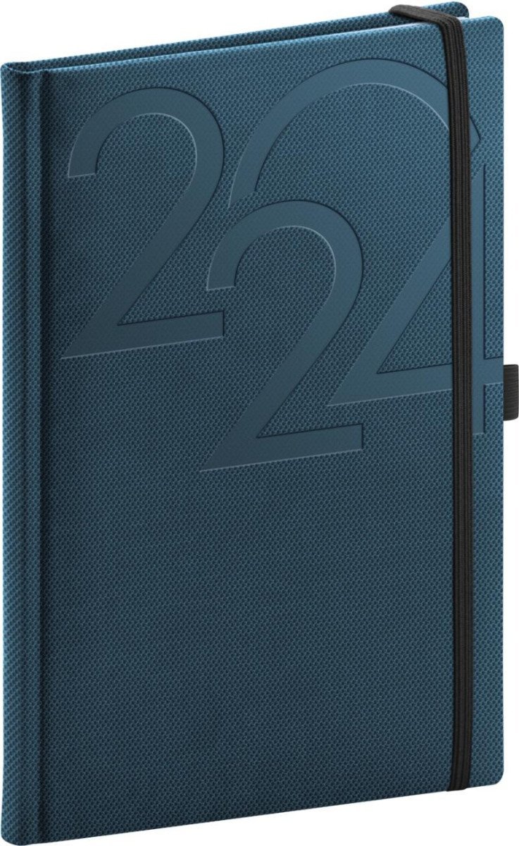 Levně Diář 2024: Ajax - modrý, týdenní, 15 × 21 cm
