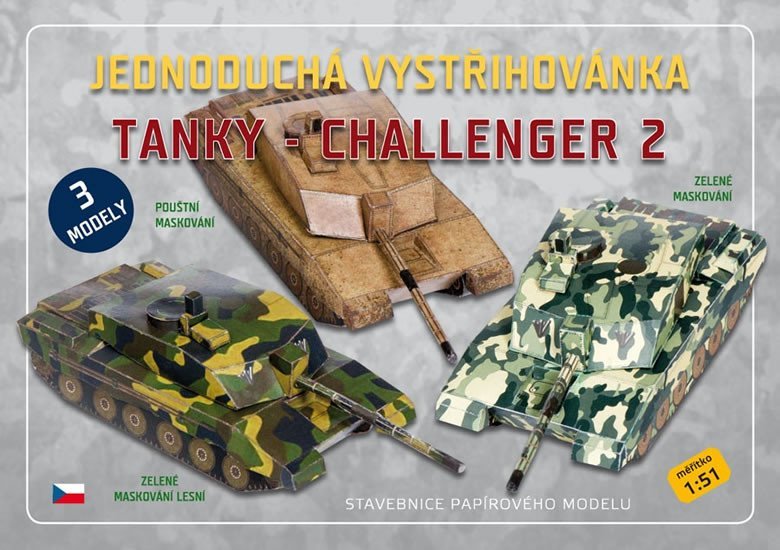 Levně Tanky Challenger 2 - Jednoduchá vystřihovánka