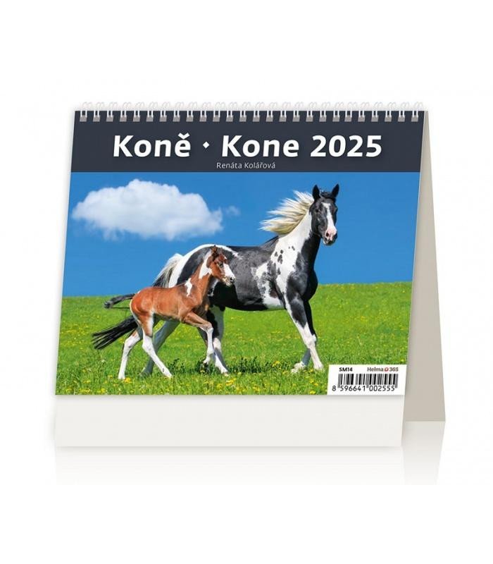 Levně Kalendář stolní 2025 - MiniMax Koně / Kone