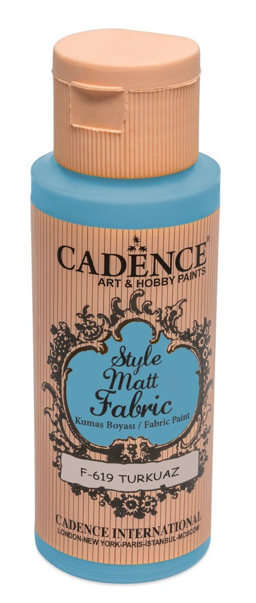 Levně Textilní barva Cadence Style Matt Fabric - tyrkysová / 50 ml