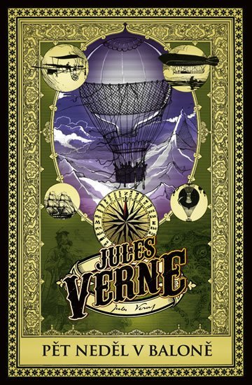 Levně Pět neděl v balóně, 1. vydání - Jules Verne