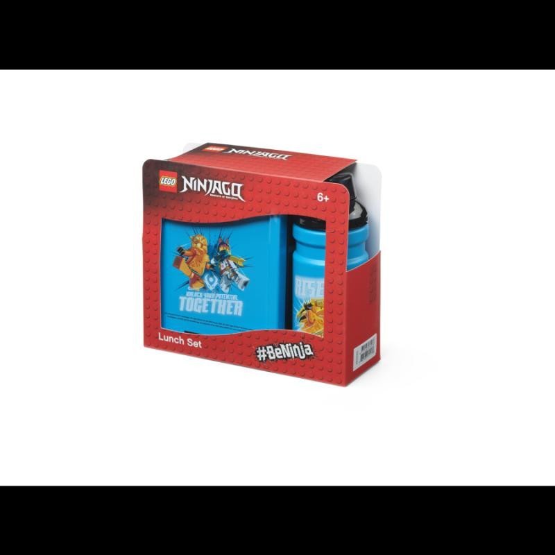 Levně LEGO Ninjago Svačinový set (láhev a box) - modrá