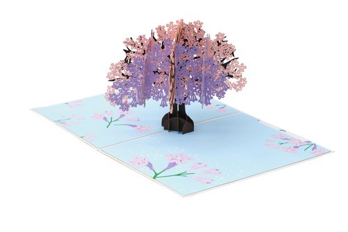 Levně 3D přání Rozkvetlý strom