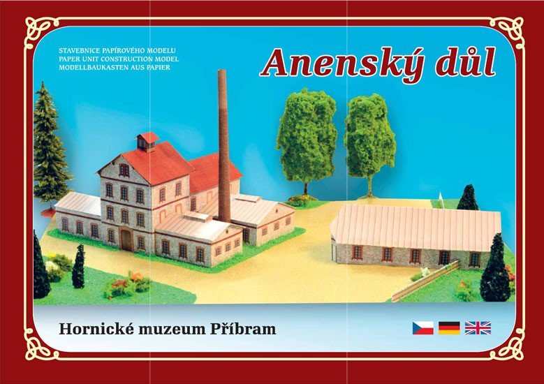 Anenský důl - Hornické muzeum Příbram - Stavebnice papírového modelu, 1. vydání